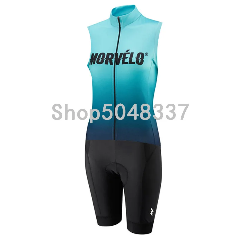 2019 Morvelo триатлонный костюм женский без рукавов Трикотажный жилет Skinsuit комбинезон