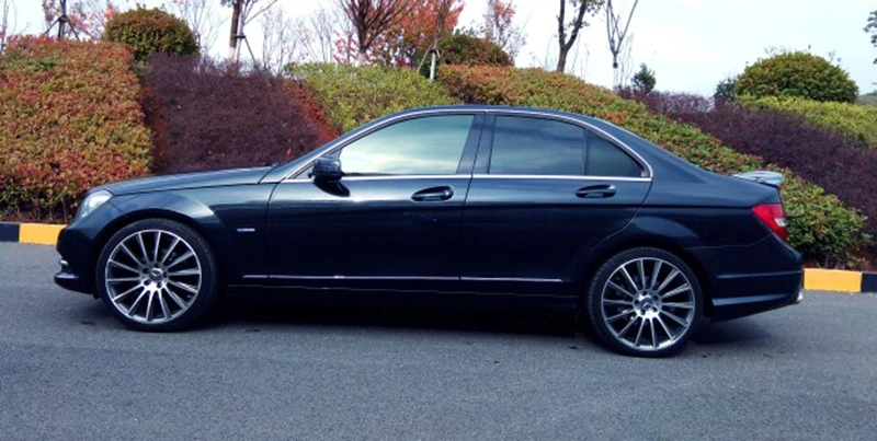 Для Mercedes Benz W204 спойлер 2008- c-класс C180 C200L C63 спойлер высокого качества из углеродного волокна автомобильный спойлер на задний багажник, крыло