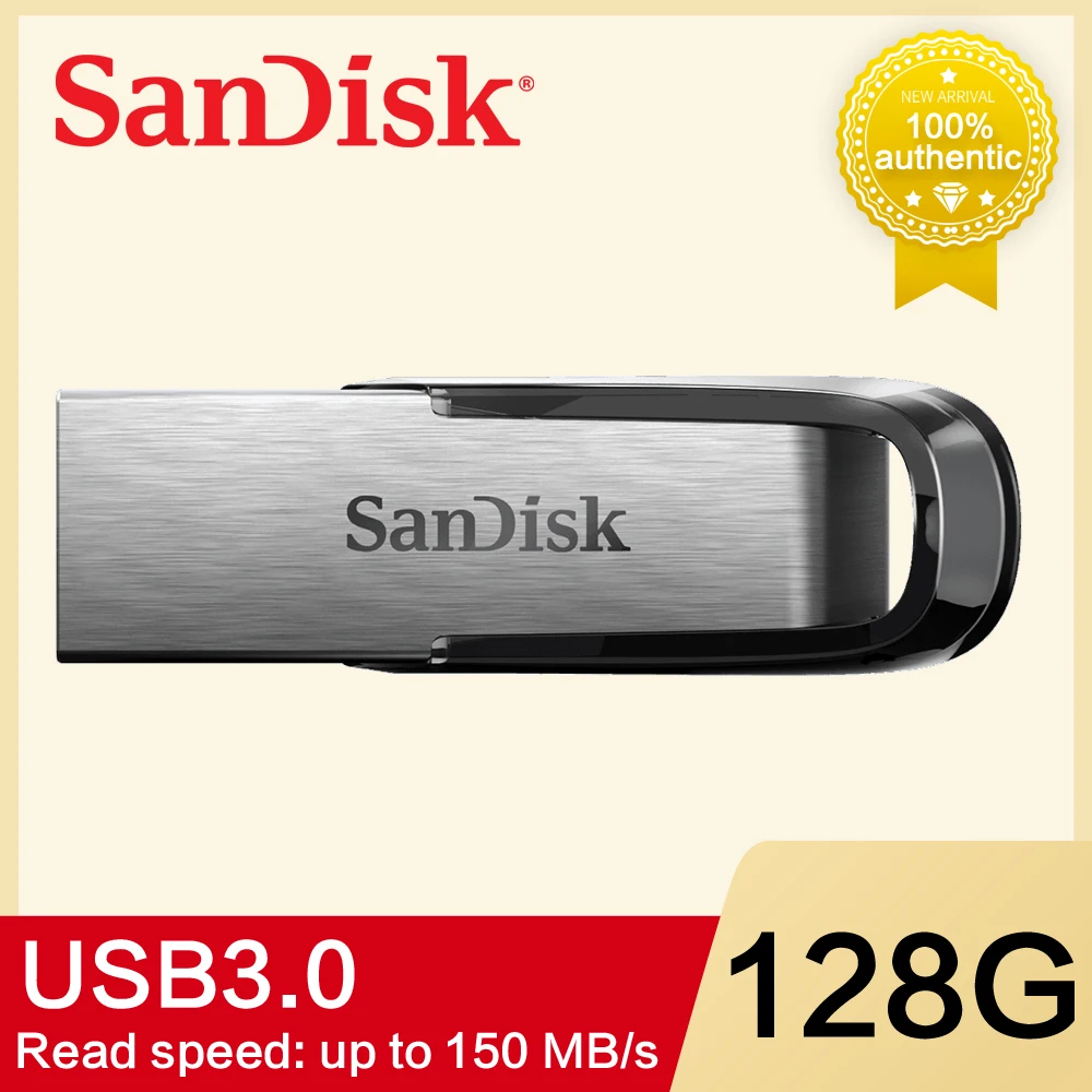 

USB-флеш-накопитель SanDisk 16 ГБ 32 ГБ 64 ГБ 128G 256G CZ73 150 МБ/с. USB 3,0 ULTRA FLAIR, флеш-накопитель