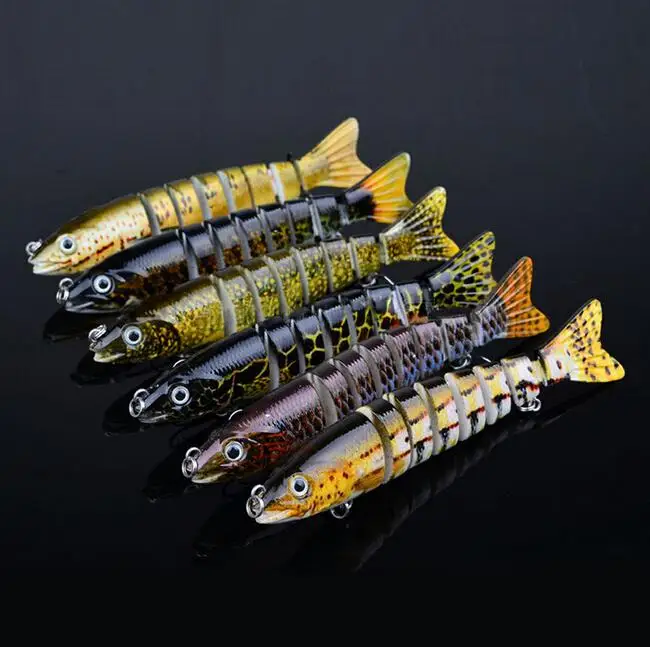 

2017 New Design Hot Sale 8 Sections Fishing Lure 13cm/5.1"-0.65oz/18.8g 6# Hook Multi Jointed Baits