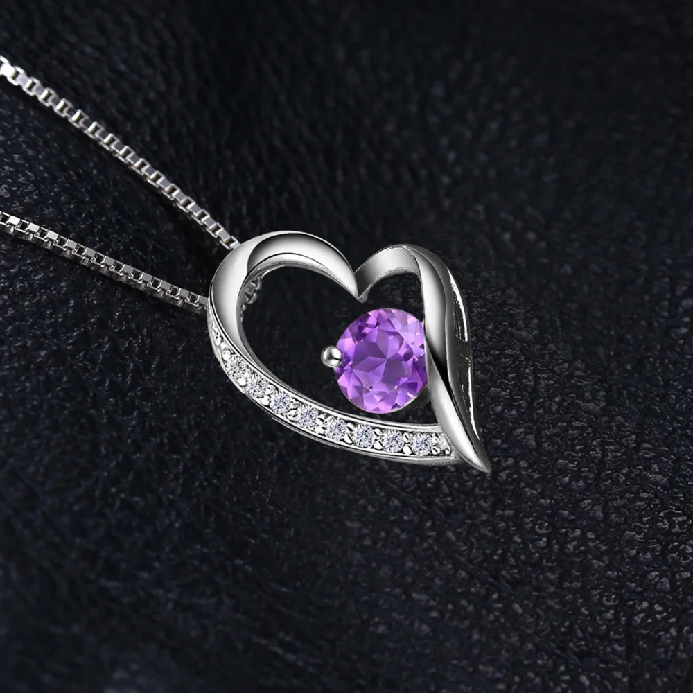 JewelryPalace сердце любовь навсегда 1.2ct Природные Фиолетовый аметист драгоценный
