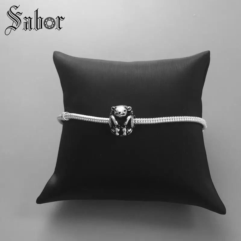 Подвеска еж из бисера для мужчин и женщин серебряная подвеска подарок подходит