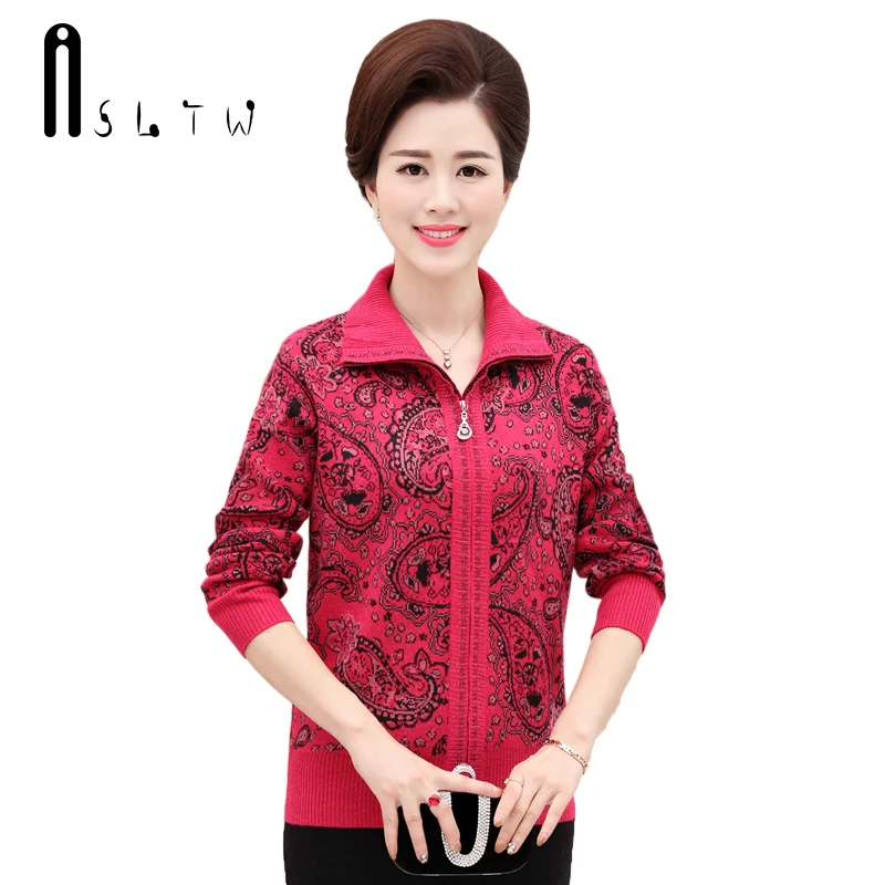 ASLTW Plus Size Female Cardigan Jacket New Women's Winter Sweaters Cashmere Long Sleeve Zipper Cardigans For Women |