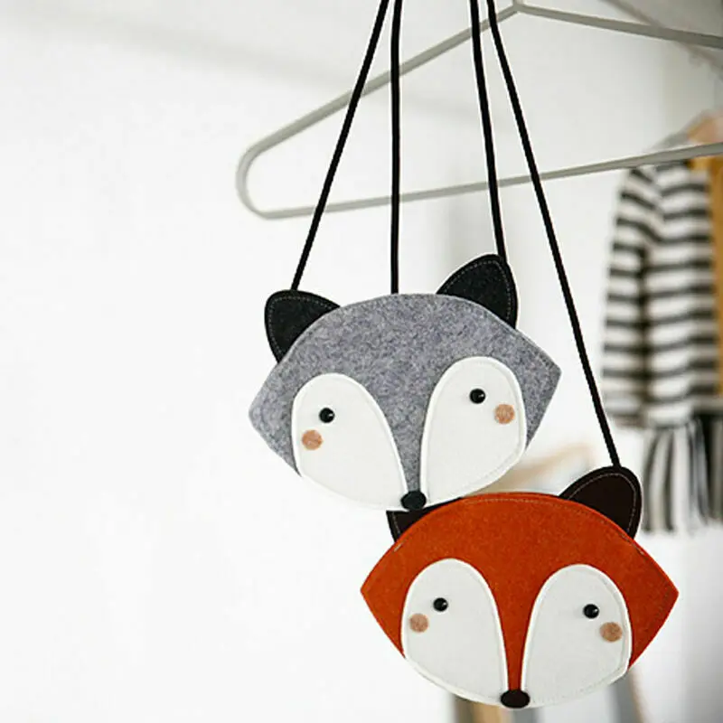 Новинка 2019 Повседневная сумка на плечо для малышей с рисунком лисы милая модная