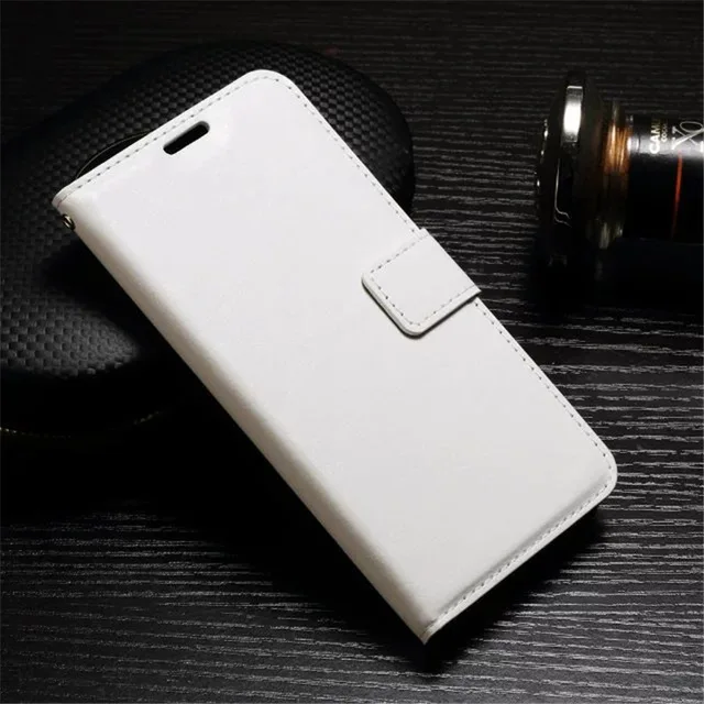 Белый Чехол с откидной крышкой для huawei Y6ii компактный LYO-L21 LYO-L01 Чехлы Coque кожаный чехол для телефона для huawei Y6 Y 6 ii 2 Y 6ii компактный LYO L21 L01 - Цвет: Белый