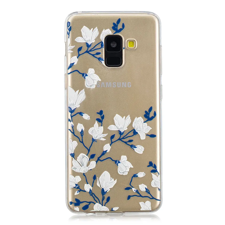 Чехлы из TPU с изображением мультяшных героев для Samsung A5 2017 A6 A8 A9 2018 Корпус чехол