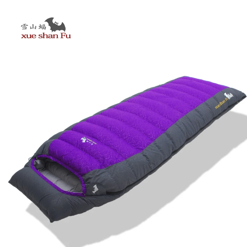Xueshanfu Duck Down 600G/800G/1000G Одиночный спальный мешок Uyku Tulumu Slaapzak Sac De Couchage
