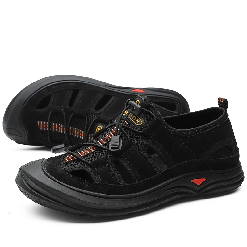 Fotwear/мужские сандалии Повседневная обувь Уличные Кожаные Верхние особенности