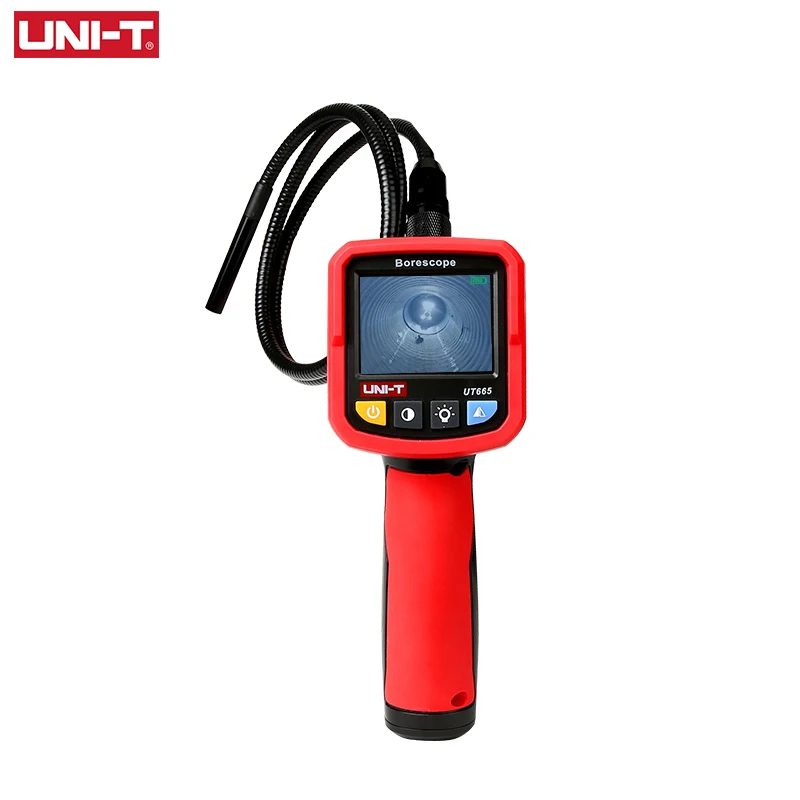 

UNI-T UT665 Industrial Snake Borescope Professional Handheld IP67 Waterproof Vedio Inspection Camera 2.4 Inch Endoscope