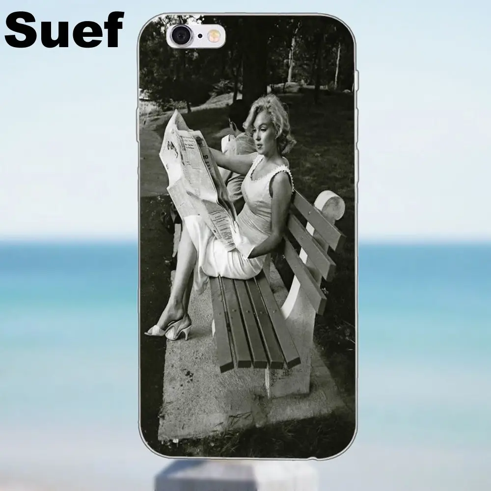 Мягкий протектор экрана Мэрилин Монро новый для iPhone 4 4S 5 5S 5C SE 6 6S 7 8 Plus X Samsung Galaxy A3 A5
