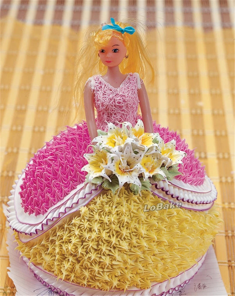 Принцесса Кукла девочка юбка форма для торта алюминиевая металлическая