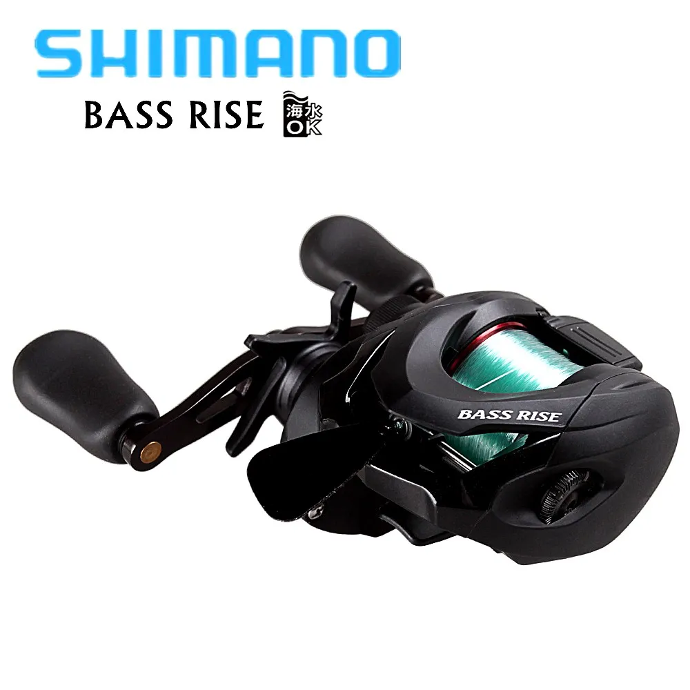 SHIMANO BASS RISE 7 2: 1 5 кг рыболовная катушка с 3 # леска 2BB высокопрочная литейная