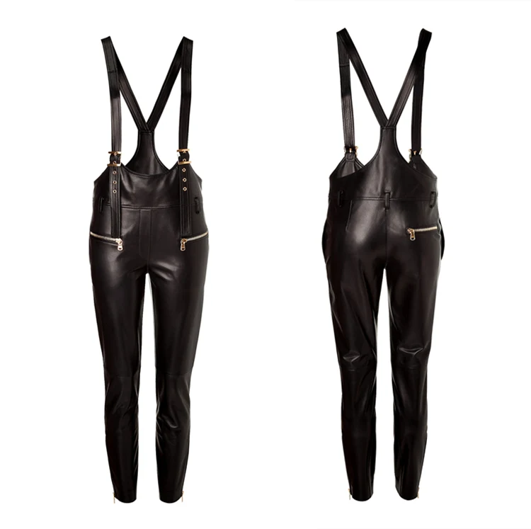 Весна 2020 новый модный бренд высокая талия тонкий слинг искусственная кожа узкие