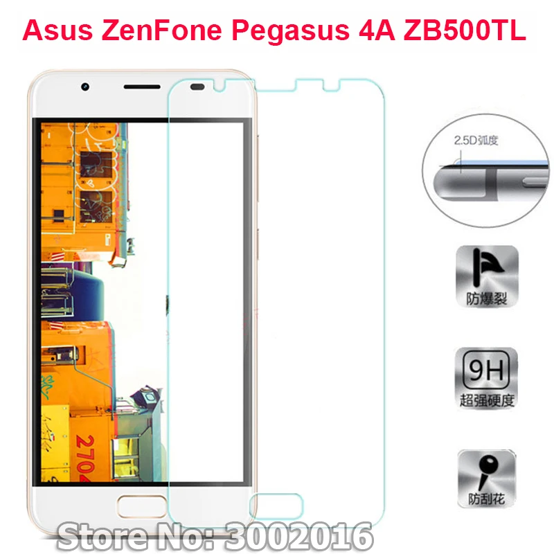 Закаленное стекло для asus ZenFone 4 Max X00KD Взрывозащищенная защитная стеклянная пленка для Peg asus 4A ZB500TL 5,0"