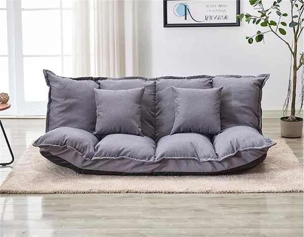 Dark Grey Color Японский напольный диван татами складной современный диван для отдыха кровать Видео игровой диван для гостиной мебель домашний диван любовное сиденье - Цвет: Dark Grey Color