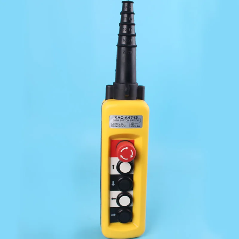 Один скоростной подъемный кран 4 кнопки подвеска станция управления с аварийной