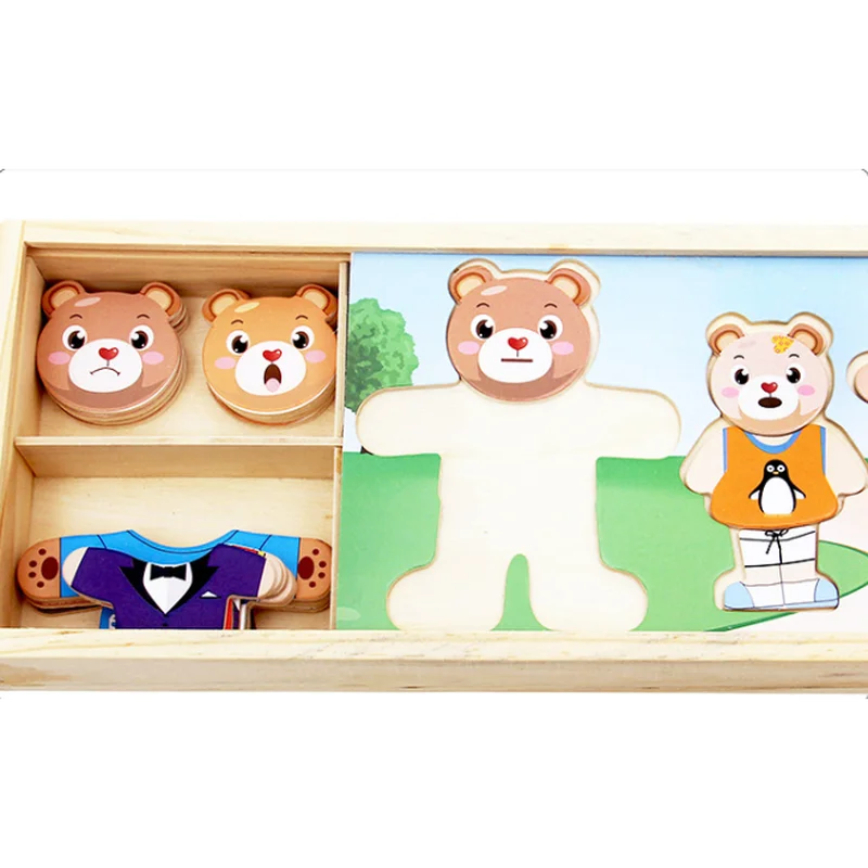 Пазлы игрушки для детей Juguetes деревянная игрушка 3D 3 года детская развивающая
