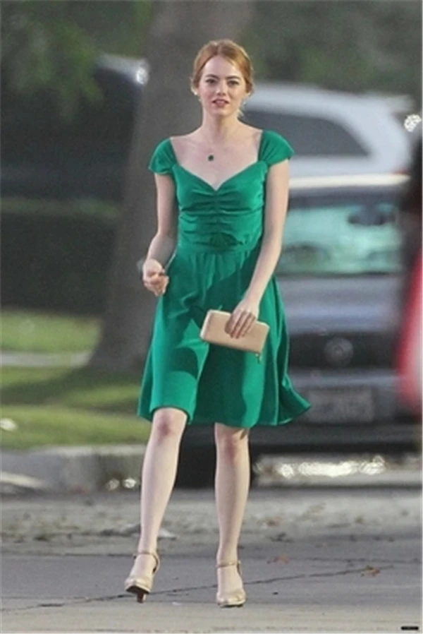 Зеленое платье для косплея Lala Land Emma повседневная юбка сексуальное вечернее