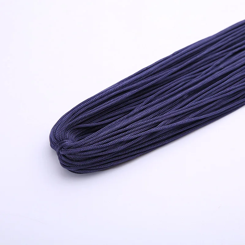 40-50 м сильный плетеный браслет-Макраме Шелковый Атласный нейлоновый шнур веревка DIY ювелирный браслет делая результаты Бисероплетение нить провода 1 мм - Цвет: 36