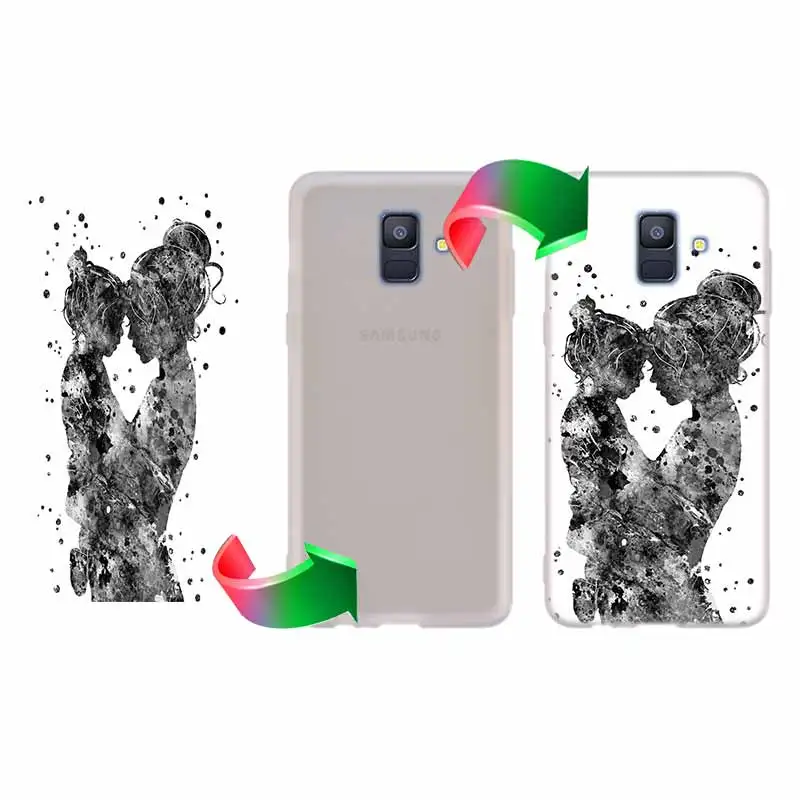 DIY рисунок изображения мягкий силиконовый пользовательские чехол для телефона для samsung A9 A8 A7 A6 A5 A3 плюс A10 A40 A50 A80 A90 Примечание 10 9 8