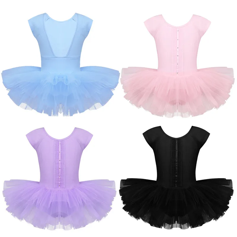 ChicTry/профессиональное балетное платье пачка для девочек Сетчатое с оборками