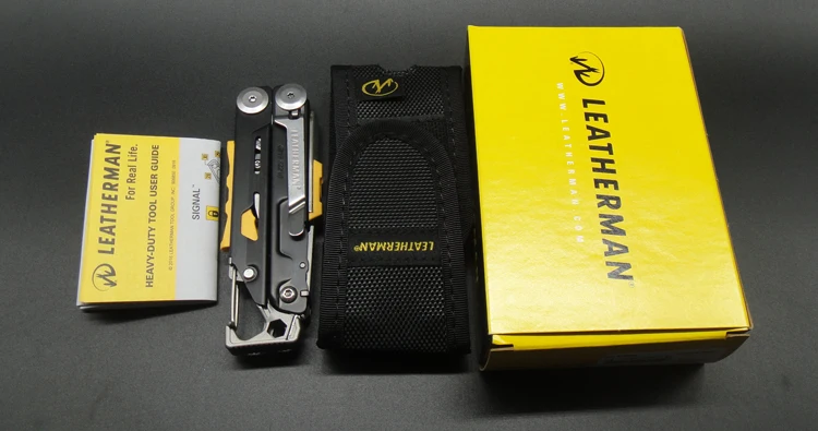Мультитул LEATHERMAN-SIGNAL Camping с пожарным стартером, молотком и аварийным свистком-8 цветов