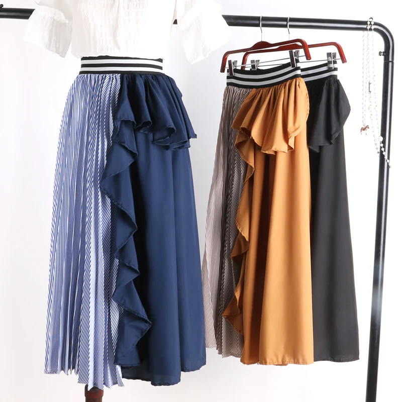 Женская юбка CHICEVER летняя эластичная с высокой талией|Женские юбки| |