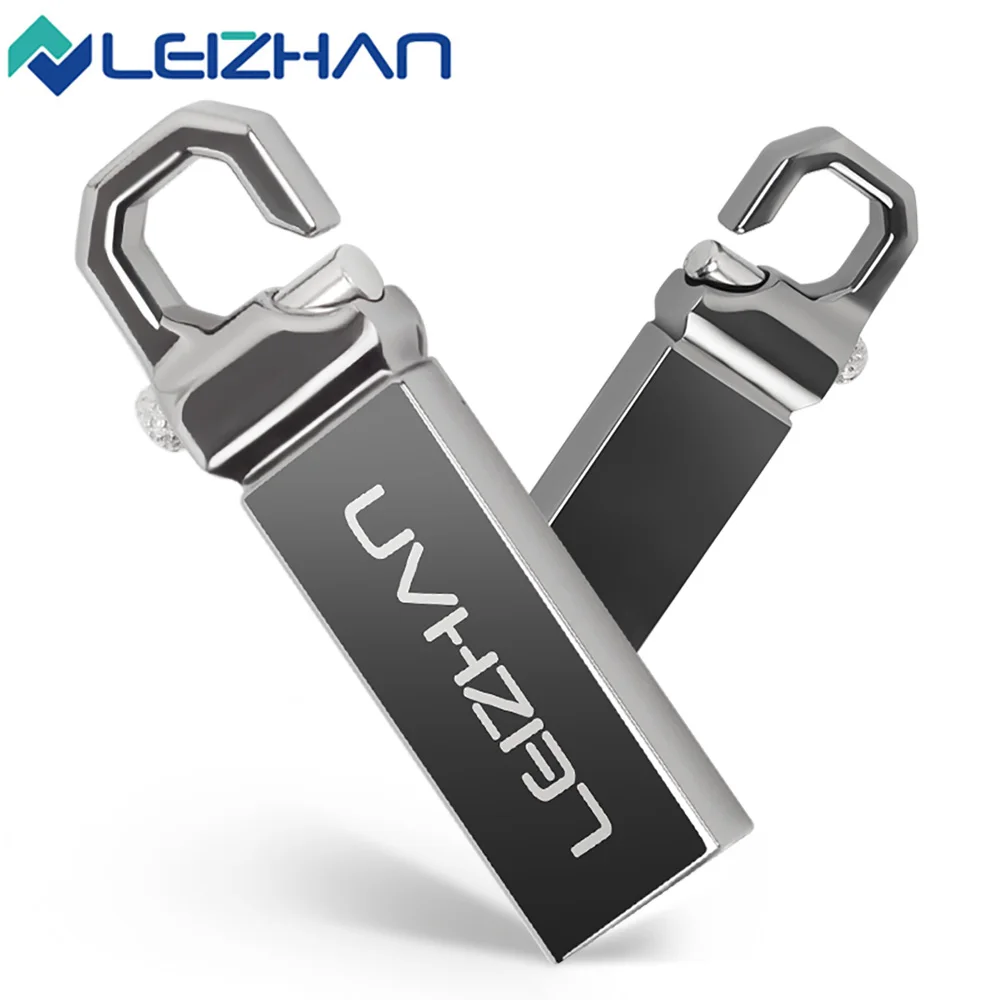 LEIZHAN металлический флеш накопитель 64 ГБ USB карта памяти 32 флешка для хранения