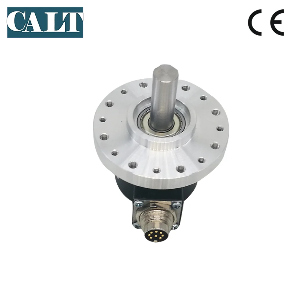 

CALT 12mm shaft big round flange incremental Optical encoder 24v HTL 1000 2000 2048 2500 5000 counts resolution similar VDD-1000