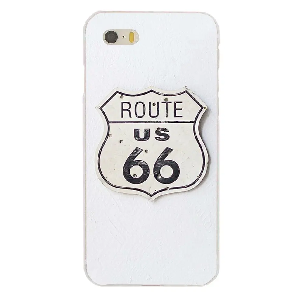 Винтажный Route 66 Мягкий ТПУ Модный Оригинальный для Apple iPhone 4 4S 5 5C 5S SE 6 S 7 8 Plus X XS Max