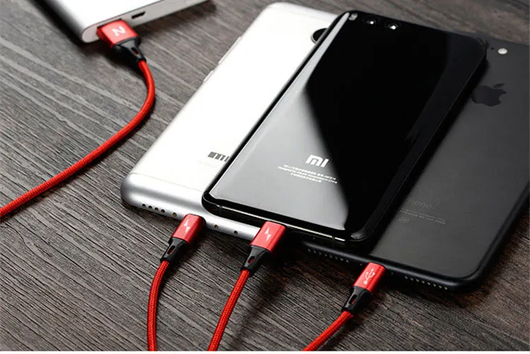NOHON Micro type C USB кабель type-C 8pin 3 2 в 1 для iPhone 7 6 6S Plus iOS 10 9 8 Android Xiaomi LG кабель быстрое зарядное устройство кабели