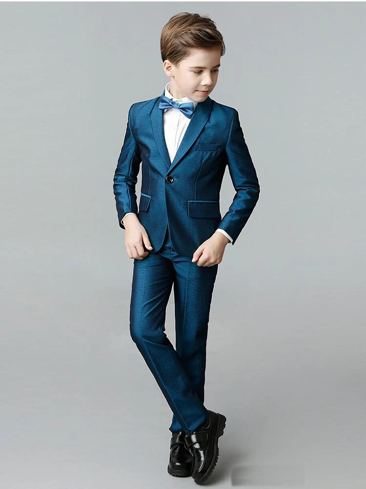 Смокинг для мальчиков вечерние костюмы официальные смокинг детей белые и черные