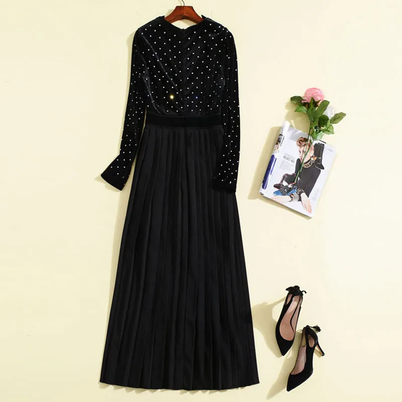 Высококачественное платье 2019 года сексуальное женское в горошек с v-образным