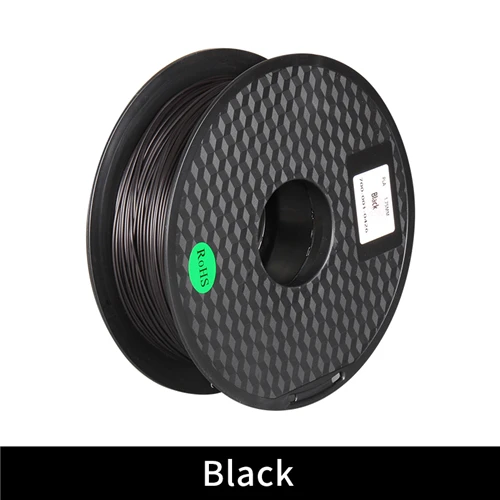 Black PLA 1,75 мм нити 1 кг печати красочные материалы для 3D-принтеры экструдер ручка Радуга Пластик аксессуары черный, белый цвет цвета красный, серый - Цвет: Black