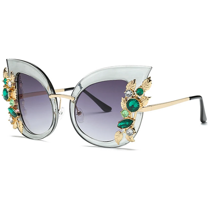 Модные солнцезащитные очки кошачий глаз для женщин брендовые дизайнерские