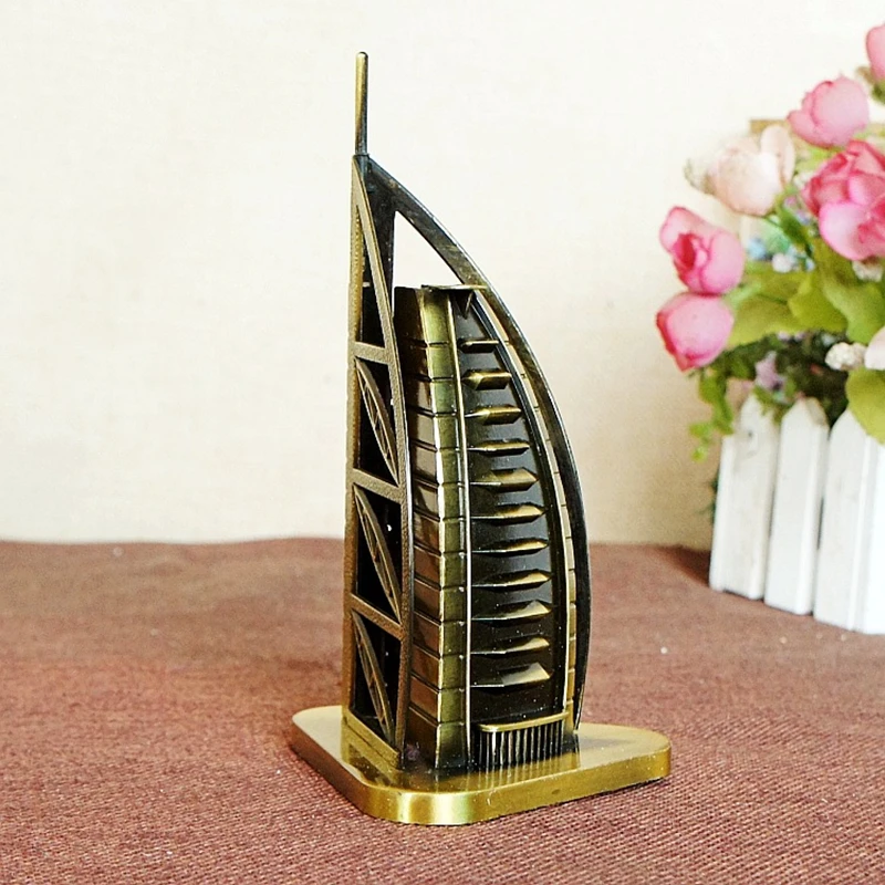 Крутая модель отеля статуэтки Burj Al Арабская статуя ручная работа металлические
