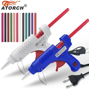 Клеевой пистолет DGKS 1 + 13, 20 Вт, с европейской вилкой, 7 мм, клеевой карандаш, промышленные мини-пистолеты, термоэлектрический инструмент