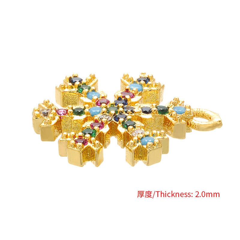 ZHUKOU 11x14 мм модный снежинка Кристалл Красочный кулон для женщин ожерелье серьги