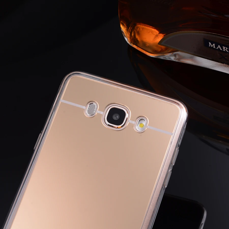 Зеркальный чехол для samsung Galaxy J1, J3, J5, J7,, Ace, Мягкий ТПУ, задняя крышка, чехол s для Galaxy J120, J2, J510F, SM-J710F, чехол для мобильного телефона