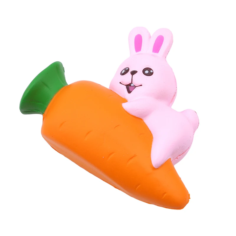 Kawaii Jumbo замедлить рост Squeeze морковь кролик игрушка антистрессовый мяч Забавный