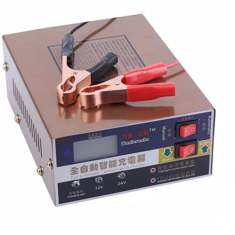 12 В/24 В автомобиля Батарея Зарядное устройство светодиодный Дисплей 5 этап
