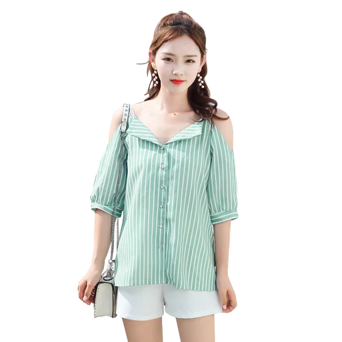 Новинка лета 2019 комплект из двух предметов в Корейском стиле без бретелек с