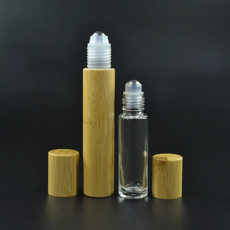 5pcs* 5ml 10ml 15ml handmaking wooden roll on tube luxury bamboo roller bottle wholesale | Красота и здоровье