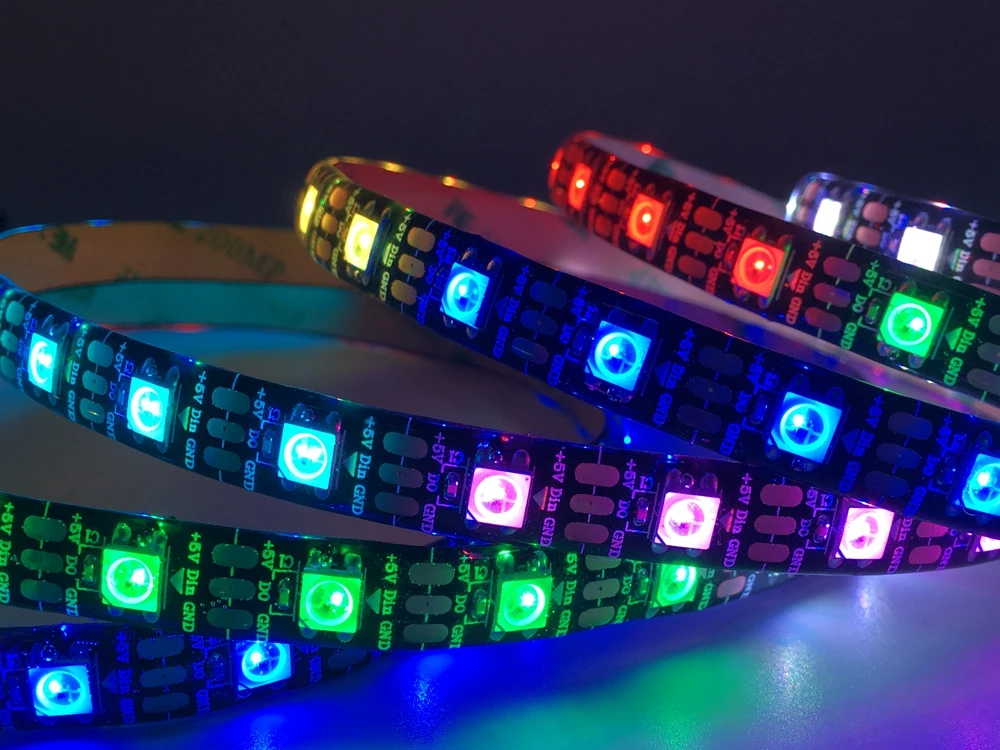 1 м ws2812b ws2812 144led/m rgb Светодиодная лента Водонепроницаемая ip30/ip67 14 клавиш rf