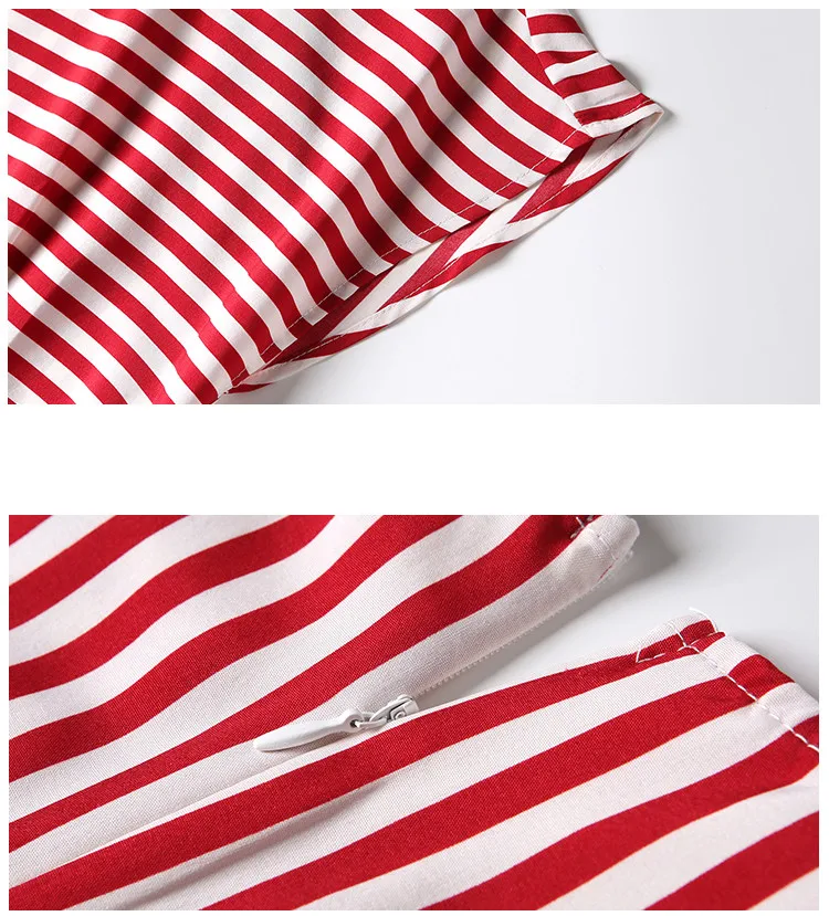 Dropped Shoulder Sleeve Asymmetric Shirt Dress Summer Vintage Office Lady Sashes Red Striped Print Casual Midi Party Dress