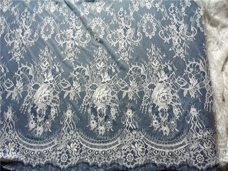 Элегантная кружевная ткань в классическом стиле хорошего качества французская