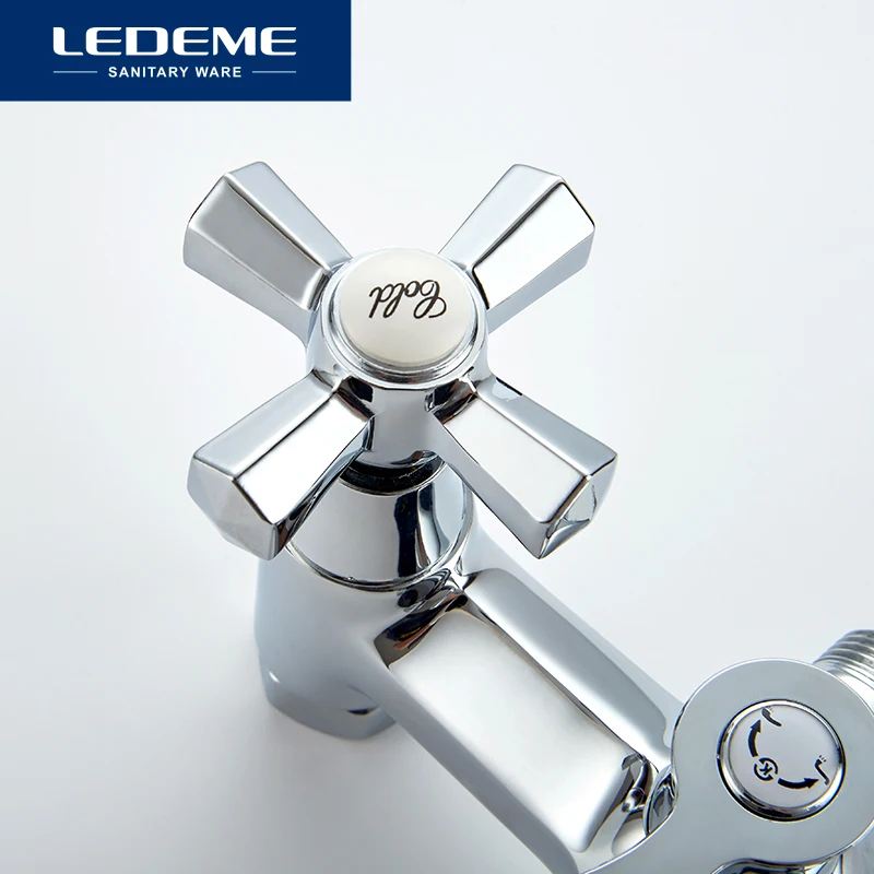 LEDEME Смеситель для ванны с длинным изливом 300мм. латунь Цвет: хром L2590