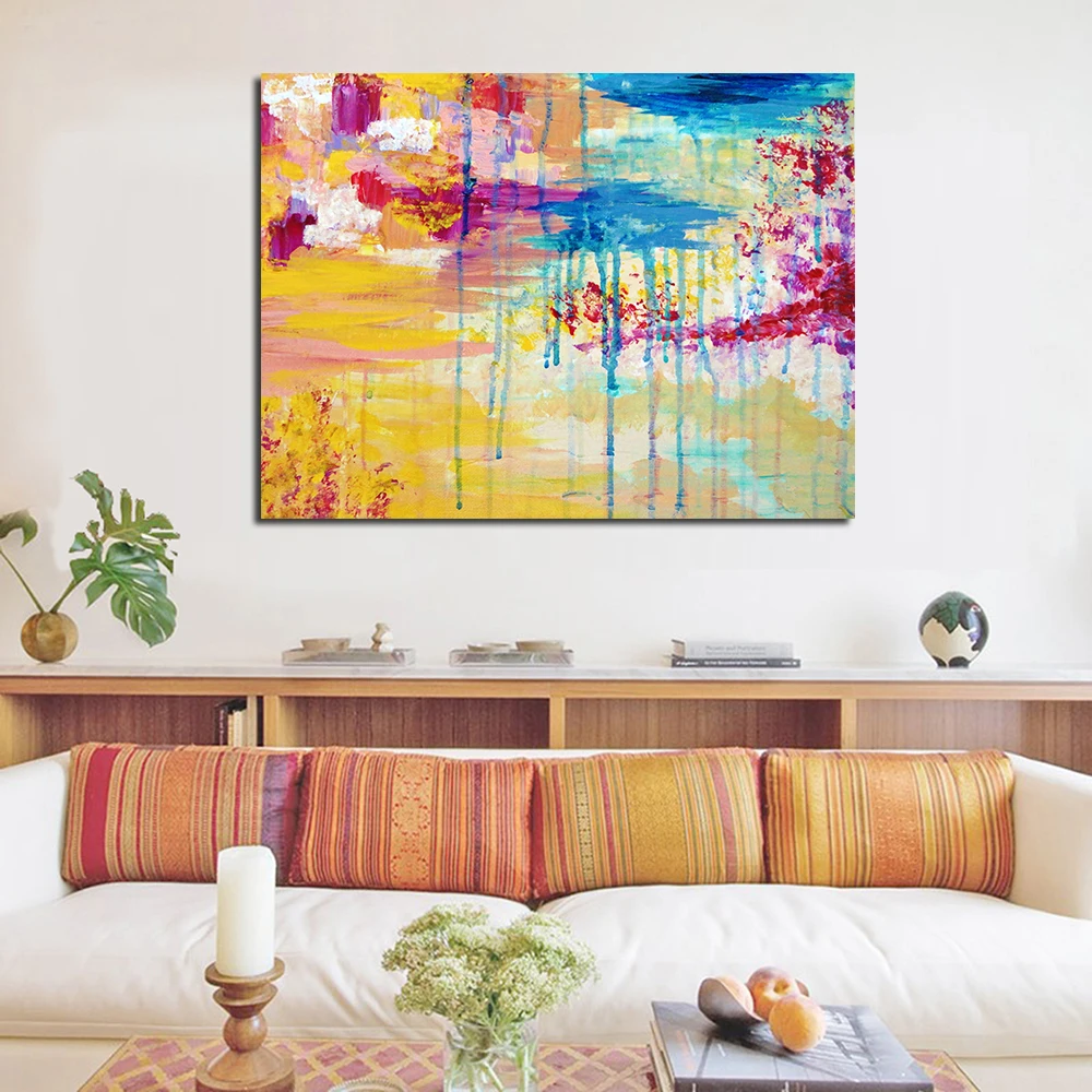 JQHYART абстрактное облако домашний декор холст печать картина Картина Настенная