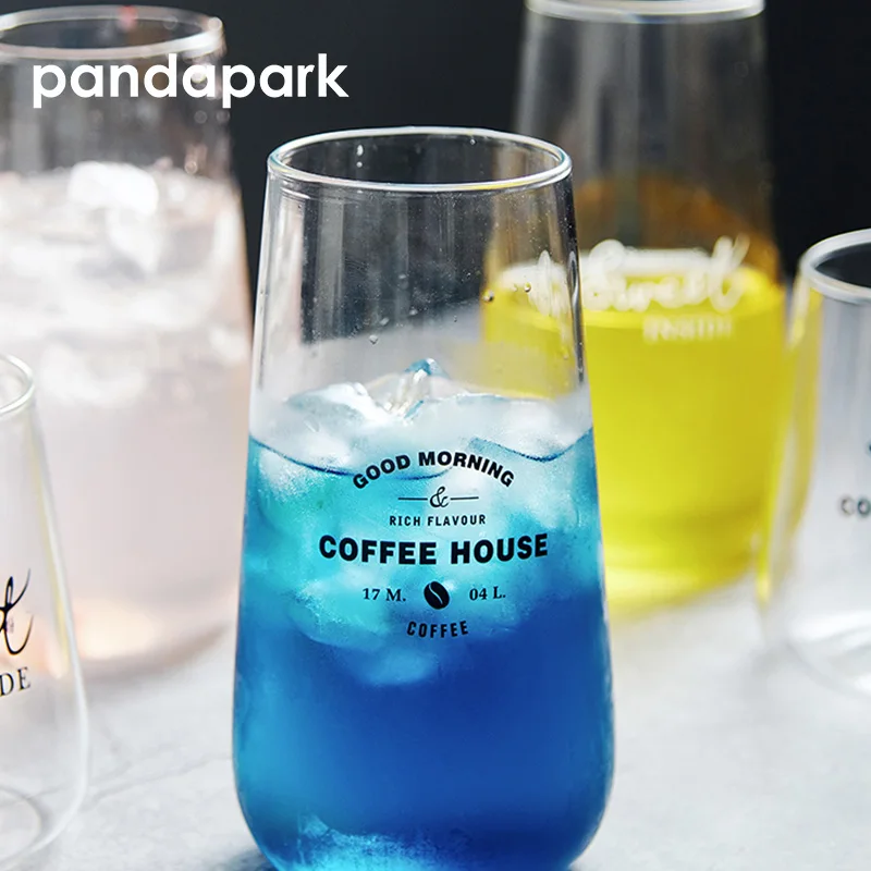 Новинка 2018 кружка для холодных напитков Pandapark модный бокал сока с надписью