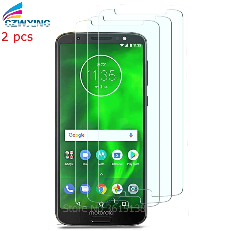 2 шт. защита для экрана Motorola Moto G6 Plus закаленное стекло Защитное Play|Защитные стёкла